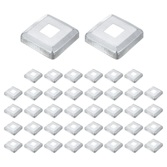 40Pack Post Base Cover, 2.5x2.5 Metal Integral Style Post Skirt Porch Column Wrap(0.75x0.75)