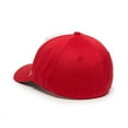 thumbnail image 6 of OC Sports MWS25 Flexible Fitting Cap - White Red Red, 6 of 8