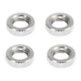 thumbnail image 4 of 4pcs Silver Tone French Type Valve Air Inflator Adapter Nut Washer for Bicycle Tire Valve, 4 of 6