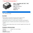 thumbnail image 2 of Ignition Relay - Compatible with 1992 - 1995 Mercury Sable 1993 1994, 2 of 2
