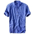 thumbnail image 1 of Chemise en Coton Respirante et Légère pour Hommes d'Été à Col Teint en Dégradé, 1 of 3
