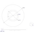thumbnail image 3 of Milan Queenie Lazy Susan, Medium, Black Glass, 3 of 3