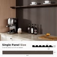 thumbnail image 3 of Plank & Hue 4Pcs 94.5"x12.6" Wood Soundproof Wall Panels Wood Slat Acoustic Panels, Dark Walnut, 3 of 6