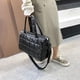 thumbnail image 2 of Sywqhk Bolso Bandolera De Nailon Para Mujer, Bolso De Hombro Con Entramado Acolchado A La Moda (Negro) Sywqhk Para estrenar, 2 of 9