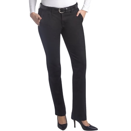 Dickies Womens Work Pants Skinny Fit Straight Leg Flat Front Stretchy Twill Workwear Casual Pants
