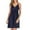 Navy, variant on FAHXNVB Women Chemise Night Gown Lace Modal Sleepwear Soft Comfy V-Neck Spaghetti Strap Sleeveless Women Lingerie Nightgowns