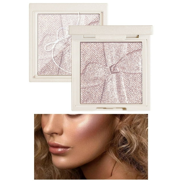 Beauty High Light Shimmer Powder Brightening Lasting Makeup Blushes Shimmer Powder Brightening Facial Features Shimmer Powder Blushes Makeup, High Light for Women