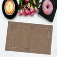 thumbnail image 4 of Posavasos de taza de mantel cuadrado Reutilizable Mantel de mesa hecho a mano Mantel de mesa lavable Soporte decorativo para fiesta de vacaciones Bar naranja perfecl Mantel de mesa, 4 of 8