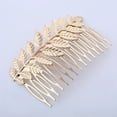 thumbnail image 3 of Barrettes Leaf Hair Comb for Women Wedding Bridal Hair Accessories Elegant Hairpins Birthday for Her Unique Decorative Side Comb for, 3 of 6