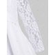 thumbnail image 4 of Además de inserción del cordón del tamaño de la blusa 2fer Rosegal Blusas Tallas Grandes, 4 of 5