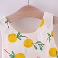 thumbnail image 5 of ATOGUTA Little Girl Dresses Sleeveless Bowknot Tank Top Dress Maxi Dress for Girls with Straw Cap Hat Yellow, Size 1T-5T, 5 of 5