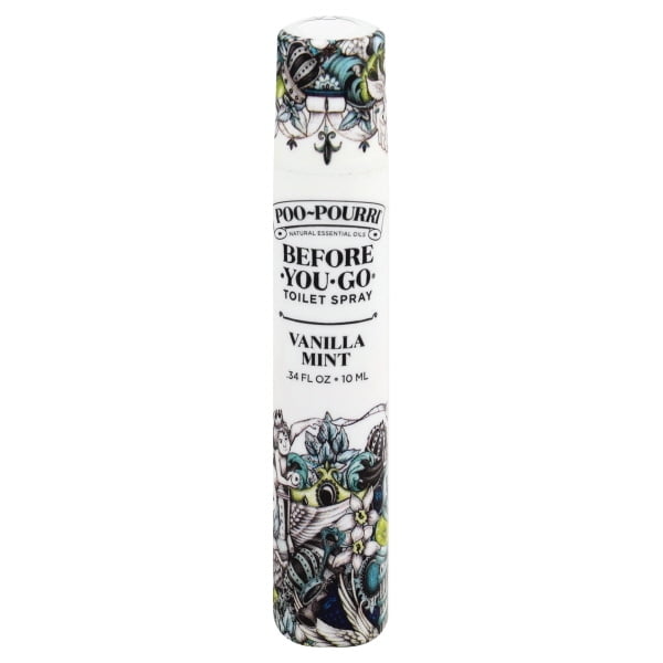 PooPourri Vanilla Mint Scent Odor Eliminator 10 ml Liquid Case Of 12