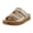 Bronze Metallic Leather, variant on Riviera Women's Sandals Denim Fabric Size 13 M