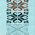 thumbnail image 1 of Ahgly Company Machine Washable Indoor Square Transitional Cadet Blue Green Area Rugs, 6' Square, 1 of 7
