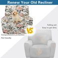 thumbnail image 4 of Yuyamidu Rose Reclining Chair Covers 4 Pieces Soft Recliner Sofa Slipcovers with Pocket Non Slip Lazyboy Covers Couch Chair Cover for Living Room Bedroom Gift for Holiday, 4 of 8