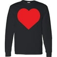 thumbnail image 3 of Inktastic Red Heart Long Sleeve T-Shirt, 3 of 5