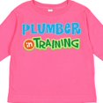 thumbnail image 4 of Inktastic Plumber in Training Boys or Girls Long Sleeve Toddler T-Shirt, 4 of 5