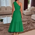 thumbnail image 3 of Oplxuo Womens One Shoulder Summer Maxi Dress Smocked Flowy Boho Beach Long Sundress Sleeveless Wedding Guest Dresses, 3 of 6