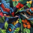 thumbnail image 6 of YIUME Hawaiian Shirt For Men 1940s Vintage TIKI BAR Shirt Camp Collar, 6 of 8