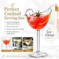 thumbnail image 3 of Bird Bam Glasses Set of 4/2/1 – 5oz Bird Shaped Cocktail Wine Glass, Unique Crystal Glass for Champagne, Mixed Drinks, Party Wedding Decor 1PC, 3 of 7