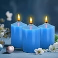 thumbnail image 5 of NestE - 12 Pack 2x3 Hand Poured Dripless Pillar Candles, Soy Candles, Non-Toxic, Unscented, Smokeless, for Power Outages & Emergency (Blue), 5 of 16