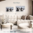 thumbnail image 4 of Elephant Stock French Bulldog Puppies Wall Art - Horizontal Canvas Wall Art - Living Room Wall Decor - Animal Canvas - Blue And Black Decor - 36" x 24", 4 of 8