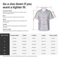 thumbnail image 6 of Lsque Cute Rabbit pattern Hawaiian Shirt for Men, Unisex Summer Beach Casual Short Sleeve Button Down Shirts-XX-Large, 6 of 9
