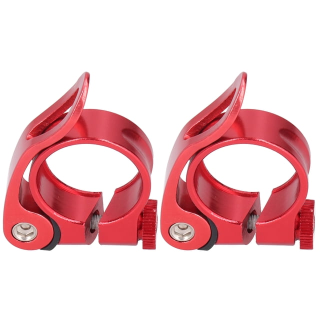 Seatpost Clip, Aluminum Alloy Easy To Install Seatpost Clamp For 27.2MM Bikes Seatposts Red
