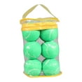 thumbnail image 2 of 12 Uds pelotas de tenis pelotas de práctica profesionales pelotas de entrenamiento de tenis de 6,45 cm de diámetro pelotas para perros de interior Verde, 2 of 9
