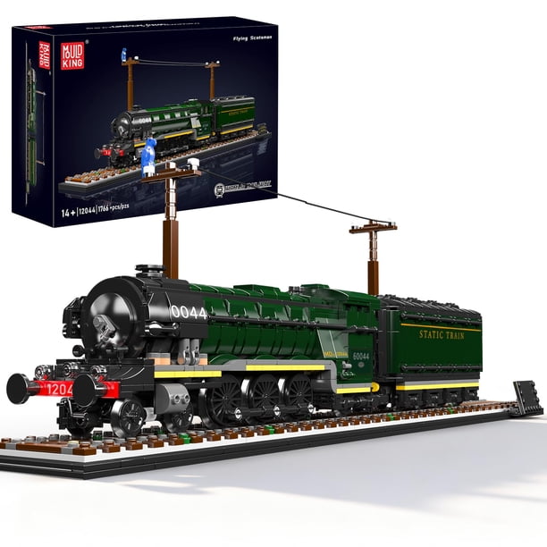 Modelo de tren Mould King Flying Scotsman 1766+ piezas