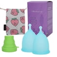 thumbnail image 2 of Women Menstrual Cup Feminine Hygiene Cup Cleaning Machine Set Menstruation Supplies ReusableL x 2, 2 of 4