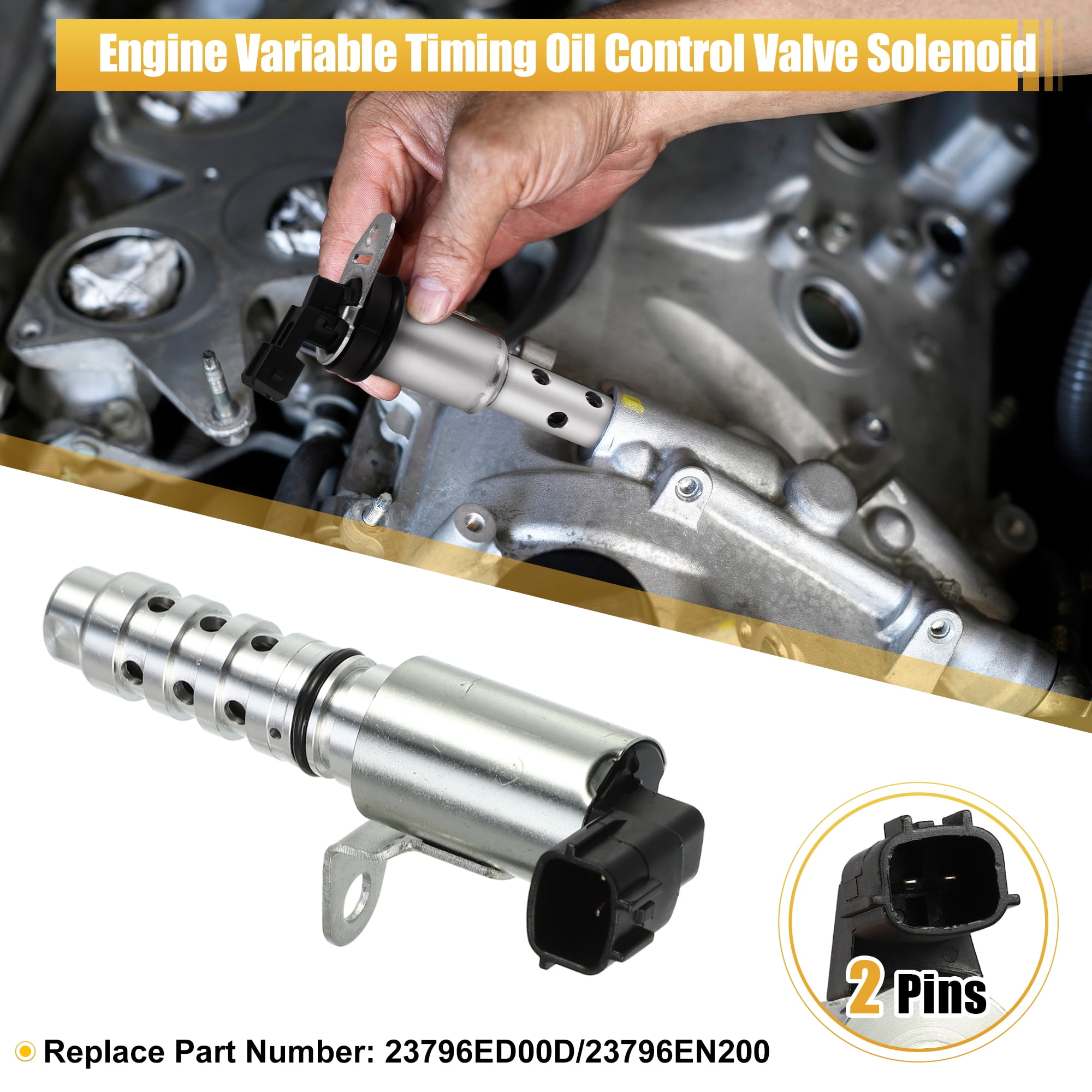1 Pair Left Right Variable Valve Timing Solenoid VVT for Nissan Tiida 2005-2017 No.23796ED00D/23796EN200