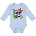thumbnail image 3 of Inktastic Happy Cinco de Mayo- Sombrero, Cactus, Flowers Boys or Girls Long Sleeve Baby Bodysuit, 3 of 5