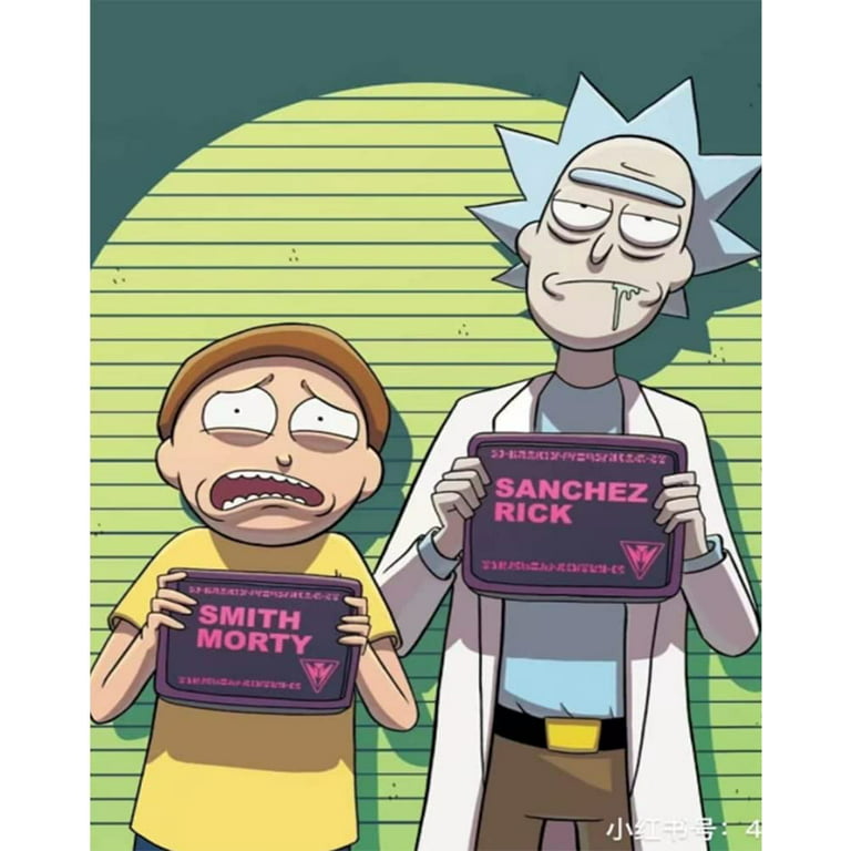 Rick and morty painting - Artwork