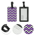 thumbnail image 3 of Unique Bargains 1 Pc Wave Pattern Luggage Tag for Travelling Purple, 3 of 5