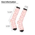 thumbnail image 2 of Fotbe Rabbit And Cherry Calcetas Divertidas Estampadas para Hombre y Mujer, Calcetas de Algodón hasta la Rodilla para Caminar, Correr, Enfermería y Embarazo, 2 of 6