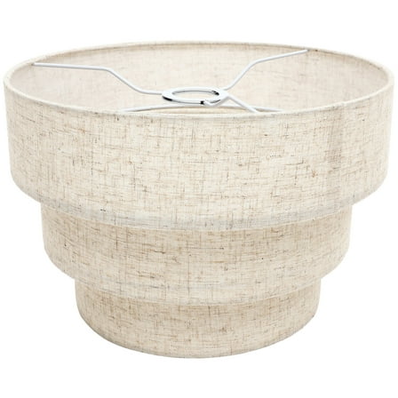 FRCOLOR  Chandelier Lamp Shade Replacement Linen Lampshade Layered -tier