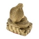 thumbnail image 5 of Figura de animal con caracteres chinos de latón, amuleto de la suerte para la riqueza del Feng Shui Serpiente, 5 of 7