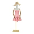 thumbnail image 5 of Female Mannequin, Female Dress Form Display, Adjustable Height（White + Wood Color + Golden）, 5 of 15