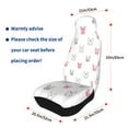 thumbnail image 4 of Pofeuu Girl Rabbit Print Automotive Car Seat Covers Flat Cloth Full Set Seat Covers,Car Seat Covers front seats for Cars Trucks and SUVs(Two packs), 4 of 7