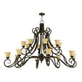 thumbnail image 3 of Meyda Tiffany 141671 Angelo 16 Light 72" Wide Chandelier - Rust, 3 of 4