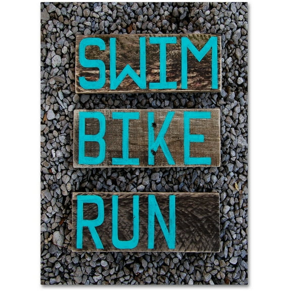 Trademark Fine Art 'The Triathlete' Canvas Art by Nicole Dietz