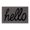 Brown, variant on Welcome Door Mat with Non Backing, Durable Hello Front Door Mat for Indoor Outdoor Entrance Entryway(Black,40x60cm/16x24in)