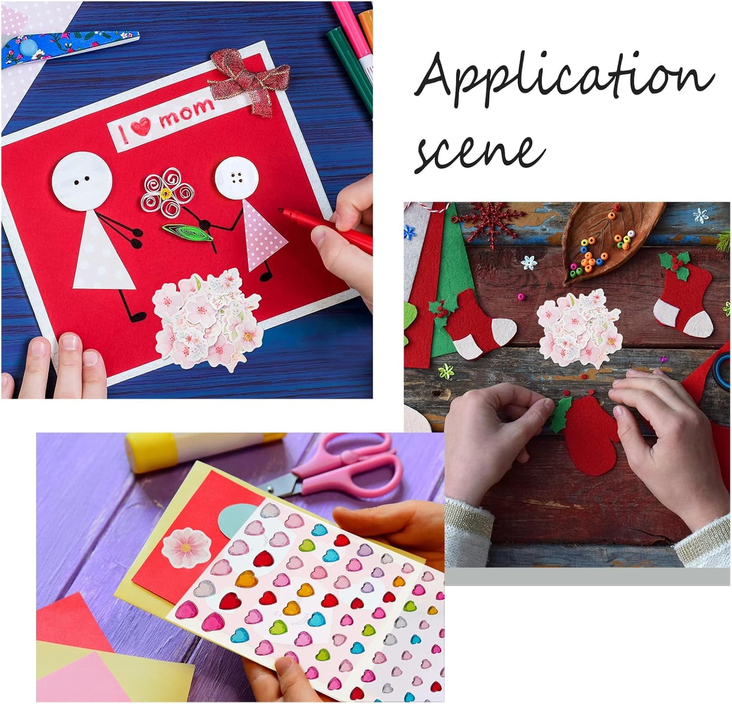DIY Envelope Card Craft Kits Lace Clear Stamps Butterfly Flowers Number Stickers Envelope Cards Making DIY Scrapbooking Tools Kits Set Mixed ColorDIY