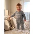 thumbnail image 5 of Cjfdfy Newborn Baby Boy Fall Outfit Mommy's Bestie Printed Long Sleeve Jumpsuit Baby Take Home Outfit Infant Cute Coming Home Clothes 0-18M, 5 of 9