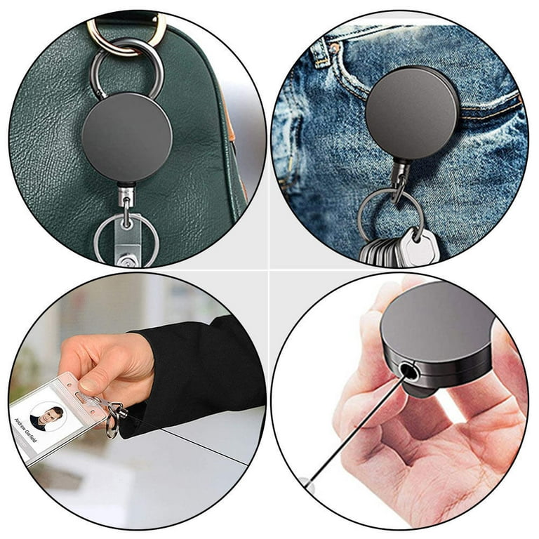 Key Chain Key Fob Keychain Key Buckle Badge Reels Retractable ID