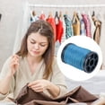 thumbnail image 4 of 0.6mm Polyester Sewing Thread 82 Yards Extra Strong Upholstery Thread Lightly Wax String Blue, 4 of 5