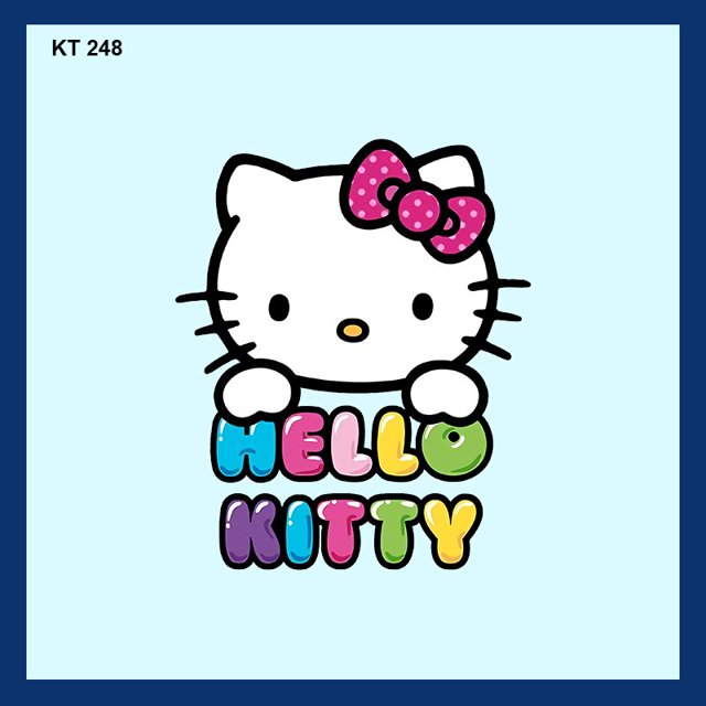 Sanrio-Parches de Hello Kitty para ropa, pegatinas de transferencia de calor de dibujos animados para camiseta de niños, Parche de planchado, DIY, sombreros, bolsas, pegatina, regalos
