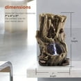 thumbnail image 4 of Alpine Corporation  11" Tall Indoor Rainforest Tabletop Fountain with LED Lights, 4 of 11