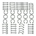 thumbnail image 4 of 60pcs Kit 16/14g Jewelry Tongue Tragus Ear Eyebrow Lip Nose - 6mm, 4 of 5